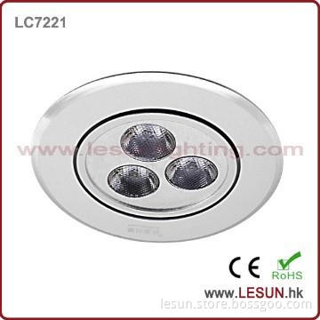 Good disspation 3W led ceiling lamp fixture recessed LC7221